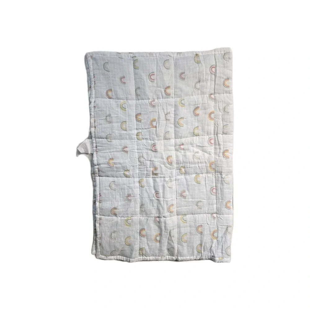 Muslin Quilt Baby and Toddler Blanket - Rainbow - Cloud Island